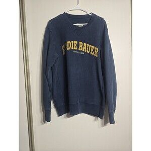 Vtg Eddie Bauer SPORT SHOP Reverse Weave Logo Sweatshirt Trainer Men's L